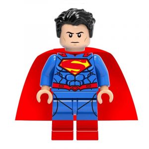 Lego Superman with cape, bright blue