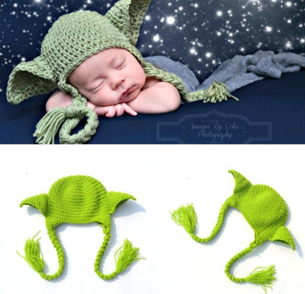 Baby Yoda Knitted Hat