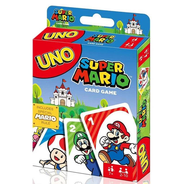 New UNO Super Mario Bros. (Nintendo) Card Game, Includes a Special